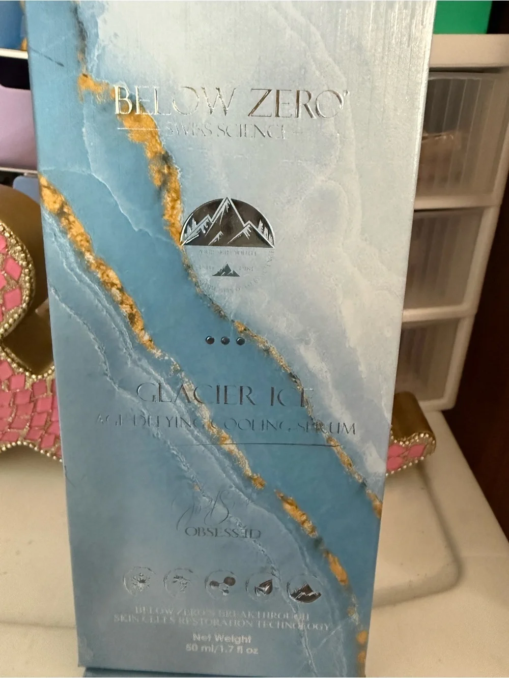 Below Zero Glacier Ice Cooling Serum - Blue
